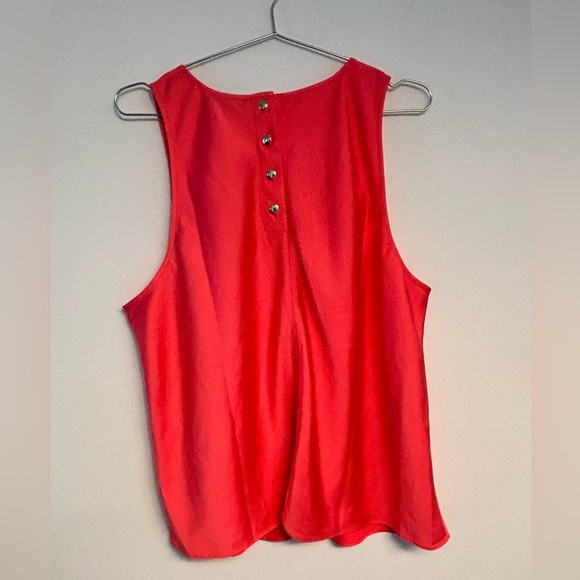 NWOT J Crew Coral Pink Silky Tank Top XXL - Picture 3 of 6